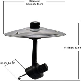 Car Crash Cymbal, Car Cymbal Air Vent, Car Drum Cymbal Air Vent, Make Your Driving More Fun, Easy Installation And Rugged, Suitable For All Types Of Vehicles - Color: Silver