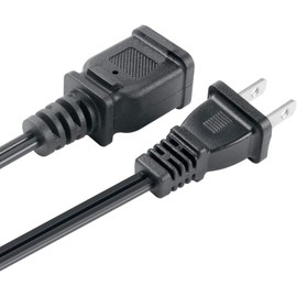 PowerHOOD 2 Prong Power Cord Replacement Compatible with US AC 2-Prong Male and Female Power Cable SPT2 16AWG 13A/125V USA Outlet Saver Power Extension Cord Cable for NEMA 1-15P to NEMA 1-15R (3FT)