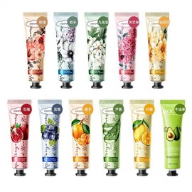 Universal Botanical Fruit Hand Cream 30g - Moisturizing & Anti-Cracking for Fall/Winter Hand Cream Chinese Rose 30g (For International Trade Only) 10ea