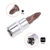 sourcing map 1/4" Drive x PH2 Phillips Bit Socket, S2