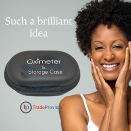 Pediatric Pulse Oximeter & Storage Zipper Case CE FCC Approved Heart Rate Stats Monitor Kids Finger Blood Oxygen Saturation Monitoring NHS Children SpO2 Levels TFT Lanyard & USB (Blue Kids Oximeter)