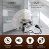 Upgraded 70CFM Bathroom Exhaust Fan Motor Replace 99080166 BP28 YJF6178