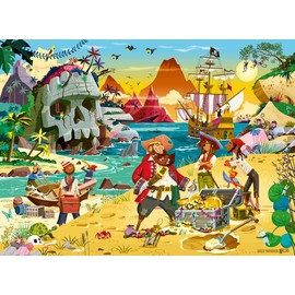 Ravensburger - Treasure Puzzle, Puzzle 100 Pieces, XXL, Puzzle Children 6 Years, 49 x 36 cm