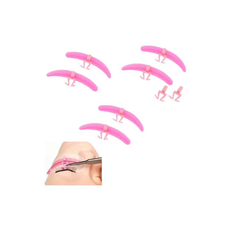 3 Pares Separadores De Extensiones De Pestañas Con Aislador