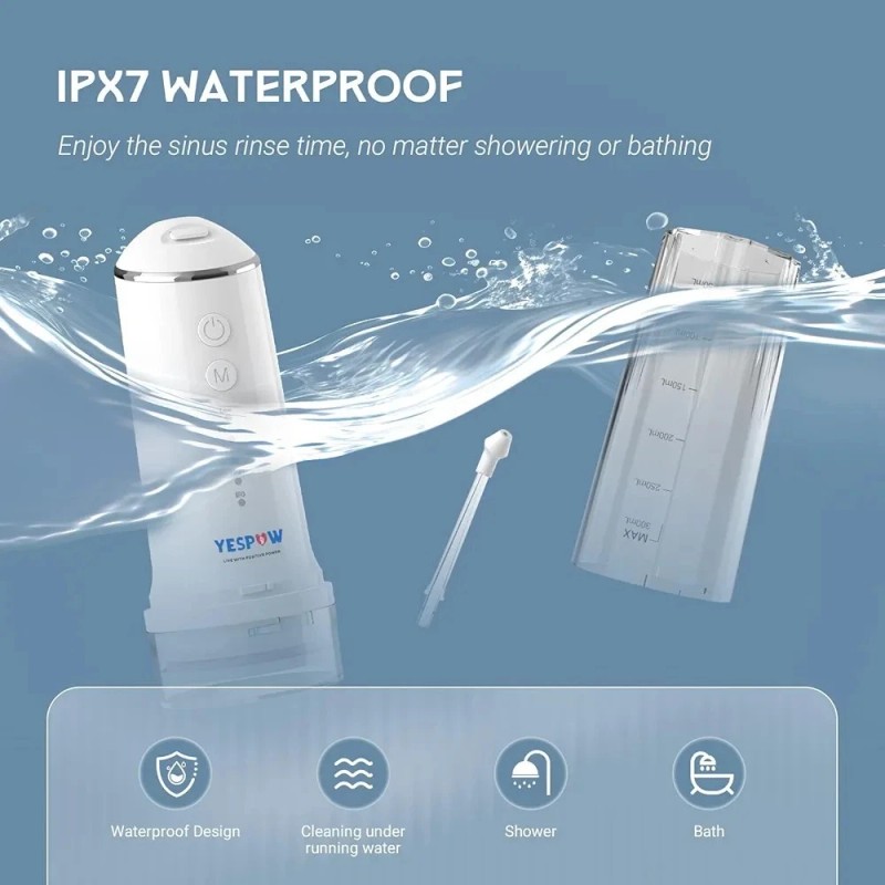 Yespow Electric Nasal Irrigation Cleaner System Rechargeable