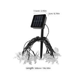 SEWACC String Lights Outdoor Led Multicolor Solar Powered Fairy Lights Waterproof Hanging Yard Garden Decorations for Patio Holiday Party