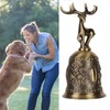 Deer Shape Hand Bell Vintage Plating Process Rustproof Polished Finish