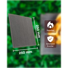WIKA FlexProtect High Temperature Resistant Fire Protection Mat - Soldering Mat Outdoor & Indoor - Protective Mat Asbestos Free - Fire Protection Mat - 250 x 250 mm