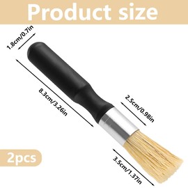 OUDQFCJ Barista Pinsel, Veganer Reinigungspinsel Kaffeepinsel, Kaffee Pinsel, Barista Zubehör, Effektive Reinigung Von Siebträgern, Espressomaschinen Und Kaffeemühlen(2pcs)