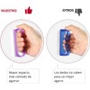 Wzenclave Cepillo de dedos de mango para 4 uñas limpias,