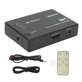 4K 120Hz 8K 60Hz 3 In 1 Out Ultra HD Output Switcher Selector Splitter Support HDR HDCP2.3