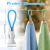 15 Pcs Towels Clips with Hanging Loop, Hanging Towel Clip