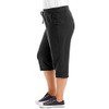 Just My Size Women's Plus-SizeFrench Terry Capri with Pockets