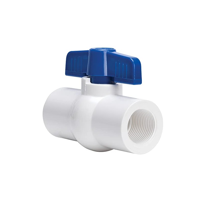 Homewerks VBVP40B4B Ball Valve, PVC Schedule 40 x Female Thread,