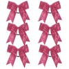 Cheer Bow Sequin 6 Inch 6 Pcs Bling Fling Cheerleader