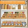 Expandable Bamboo Can Rack Organizer, 3 Tier Canned Food Storage