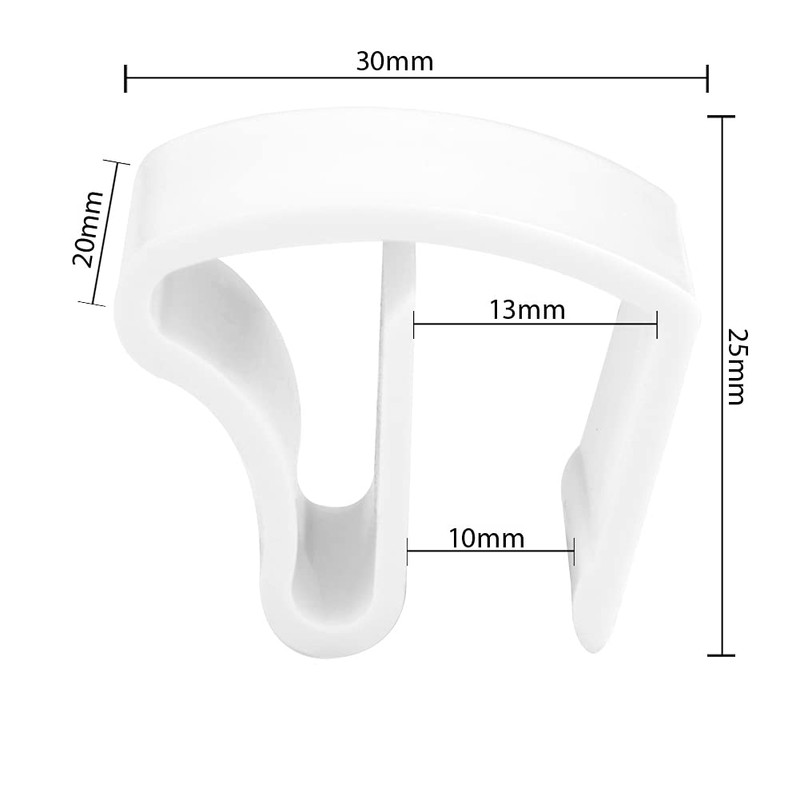 Jalou-klick – Plastic Clamp Support for Aluminium Venetian Blinds Colour:
