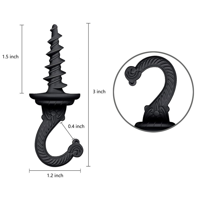 OBSTKUCHEN Heavy Duty Ceiling & Wall Mount Hangers, Swag Style