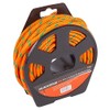 1x Orange 15m Polypropylene Braided Rope on Reel - Strong