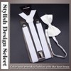 ONE LIMITATION BP037 Suspenders Bow Tie, Casual, Business, Men's, Women's,