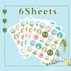 120 Pcs Easter Stickers, 1.5 Inch Easter Happy Sticker,Easter Stickers