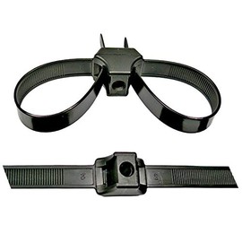 Pico 7084C 19 Inch Black Zip Tie With Dual Mount Holes, 3 Pc