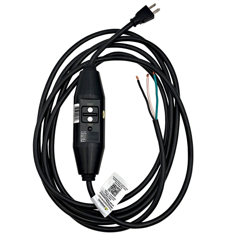 Tower Manufacturing 30438003-01 15' in-Line GFCI w/Flying Leads User Attachable