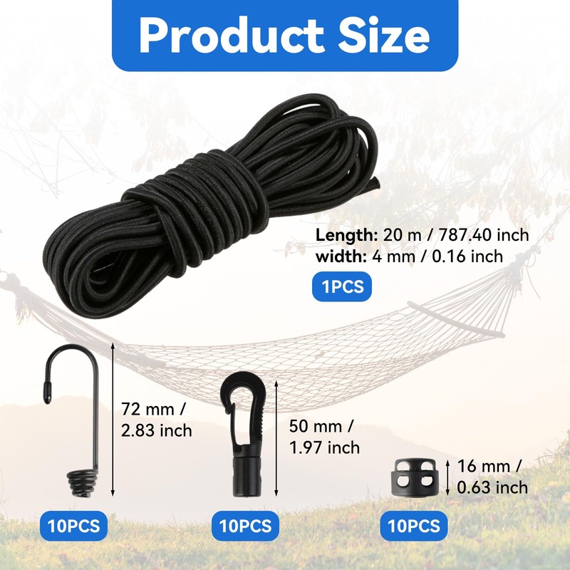 20M All Purpose Rope, String Strong Traction Tying Rope, Braided