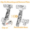 TamBee 1/2 Inch Overlay 175 Degree Cabinet Door Hinges Frameless