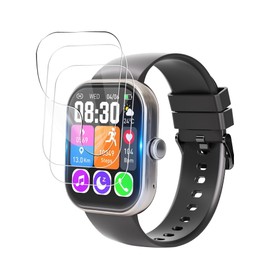 For Yoever 1.8 Inch Large Screen Protective Film Smart Watch 1.8 Inch Protective Film High Clarity Ultra Thin Reflection Reduction High Sensitivity Flexible LCD Protective Film Smart Watch 1.8 Inch