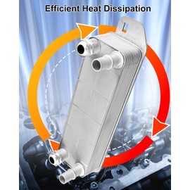 Cooling Trans Oil Cooler Fit for Ford F-250 F-350 Super Duty 6.2L 6.7L 2017-2022, Transmission Oil Cooler Replace HC3Z-7A095-B HC3Z7A095B