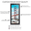 13.5x40 Frame White Wood with Black Mat | 16x43 Frame