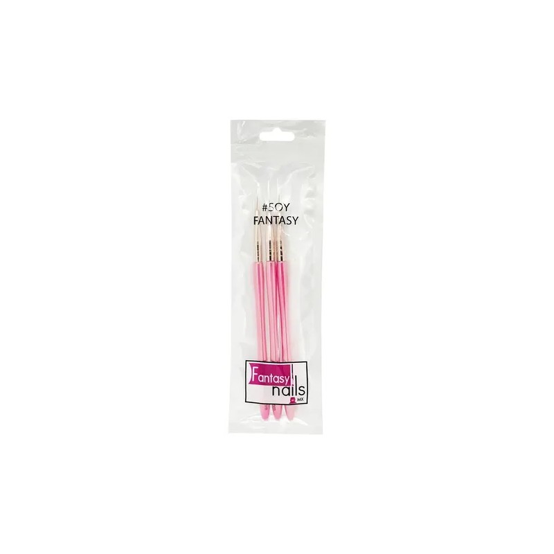 Set Pinceles Nail Art Fantasy Nails Liner Gel Uñas 3