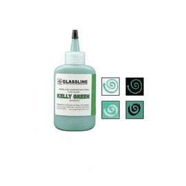 Kelly Green GLASSLINE FUSING PAINT PEN 2 oz Bottle