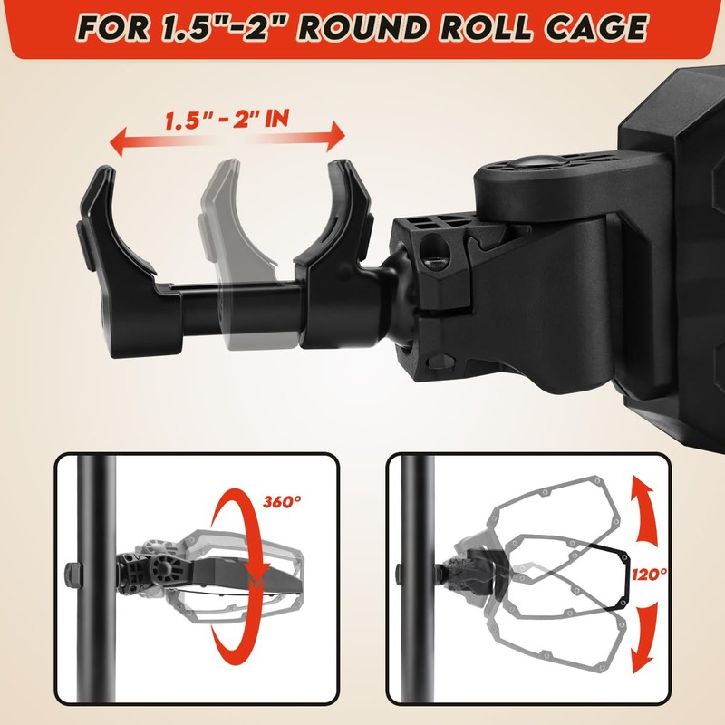 SHEJISI UTV Side Mirrors,UTV Mirror Automatic Folding and Resetting in