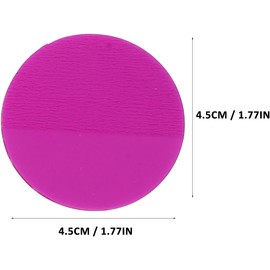 Bloc de Notas Adhesivas Redondas Transparentes 400 Piezas 45 Mm Etiquetas Autoadhesivas Fluorescentes para Oficina, Escuela y Uso Doméstico