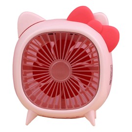 USB Desk Fan Cartoon Cute Students Table Fan Portable Small Cooling Fan for Dormitory Bedroom Camping Type B Small