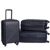ROCKRAIN 3 Piece ABS Lightweight Luggage Set: 20/24/28 Inch Hard