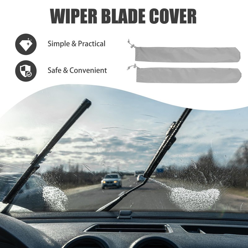 ULTECHNOVO 1 Pair Car Wiper Cover Wiper Sleeves Car Window