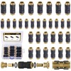 CheeMuii 32 PCS DOT Air Line Fittings 1/4" 3/8" 1/2"