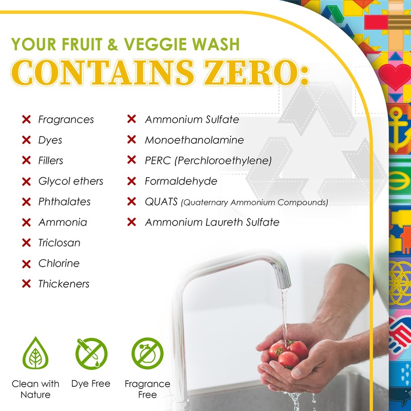 Truly Free Fruit and Vegetable Wash - Veggie Wash Removes