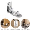 TeTupGa 2 Pack Sliding Barn Door Floor Guides, Flush Sliding