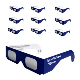 GottaHaveit Solar Eclipse Glasses Blue 10 Pack Sz_One Size_Dark Blue