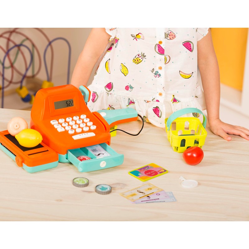 Battat - Interactive Kids Cash Register with Scanner & Sounds
