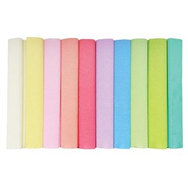 Interdruk Crepe Paper Rolls - 25 x 200 cm - 10x Pastel Colours