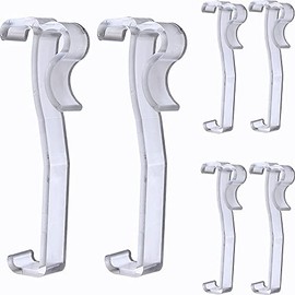 Valance Clips for Blinds – Easy Installation, Durable Plastic, Invisible Design, Perfect for Replacing Curtain Hooks, 12-Pack, Fits Standard Valances, 3.25 x 1.0 x 0.5 Inches