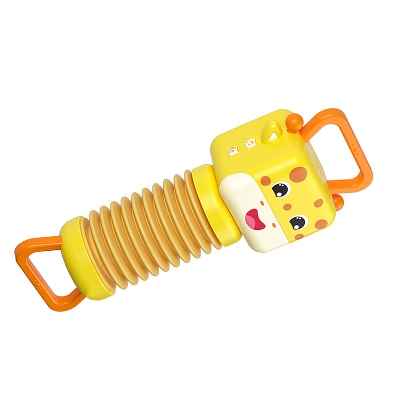 Kids Accordion Toy Giraffe Shaped Grip Design Button Music Educational