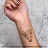 4 x 'Dragon Skull' Temporary Tattoos - Water Resistant, Skin-Safe,