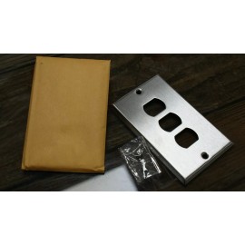 MULBERRY Single Gang 3 Hole Despard Wall Plate 97031 #71C-SS Stainless (3PK)