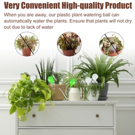 BLLREMIPSUR 10 Pcs Plant Watering Globes, Plastic Plant Watering Bulbs, Automatic Watering Ball, Self Watering System for Indoor Outdoor Plants